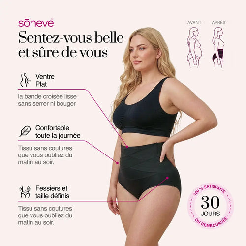 Culotte gainante taille haute — Effet ventre plat sans coutures