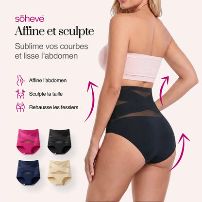 Culotte gainante taille haute — Effet ventre plat sans coutures