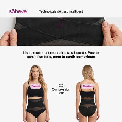 Culotte gainante taille haute — Effet ventre plat sans coutures